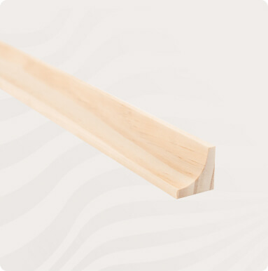 Moldura Media Caña Pino